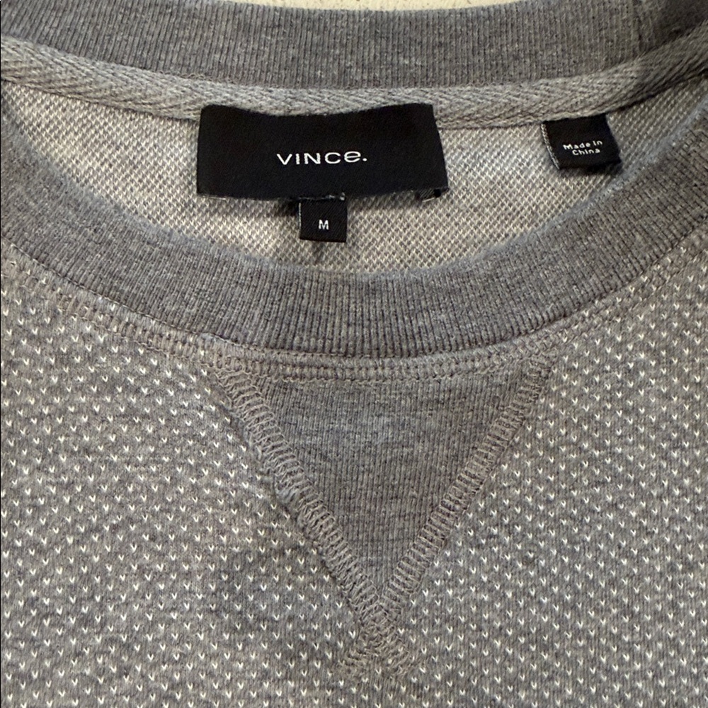 Vince Charcoal Crewneck Men's Sweater‎ - Picture 9 of 9